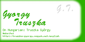 gyorgy truszka business card