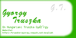 gyorgy truszka business card